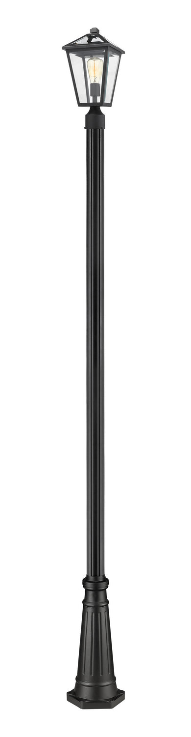 Talbot One Light Outdoor Post Mounted Fixture in Black - available from The Lighting Shoppe, trusted by Canadian homeowners