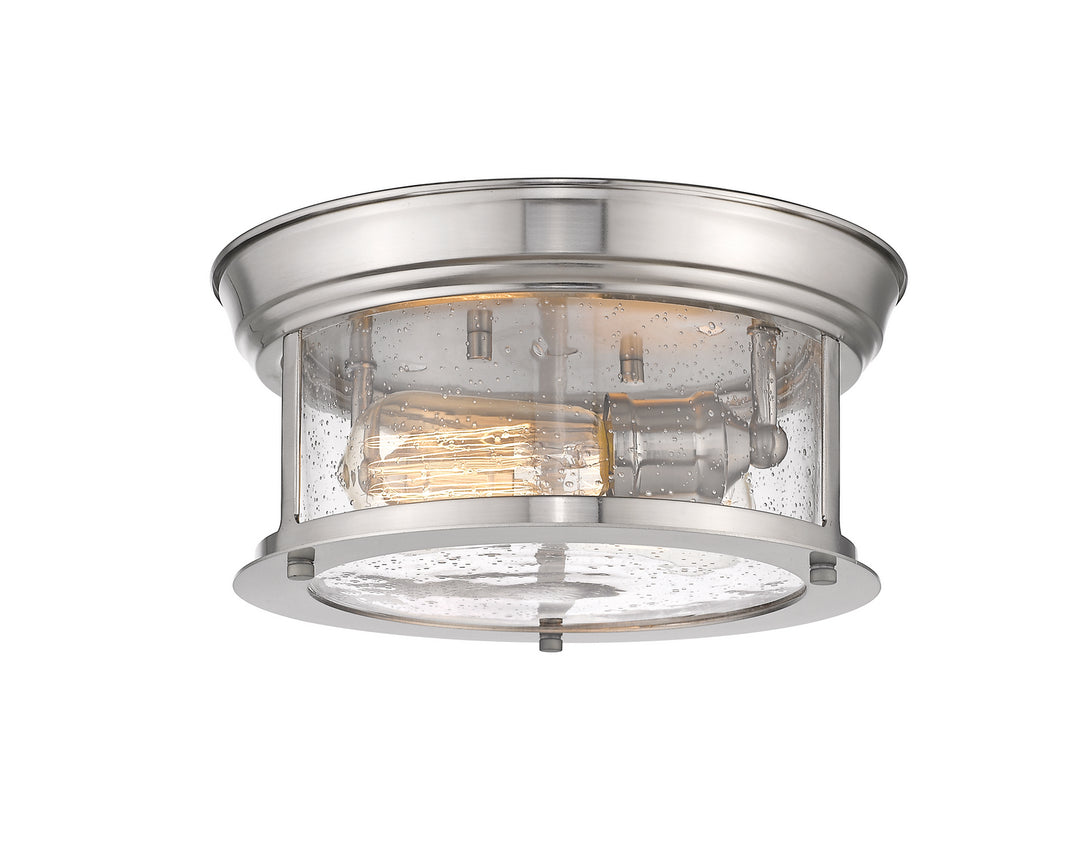 Sonna Two Light Flush Mount in Brushed Nickel - available from The Lighting Shoppe, trusted by Canadian homeowners