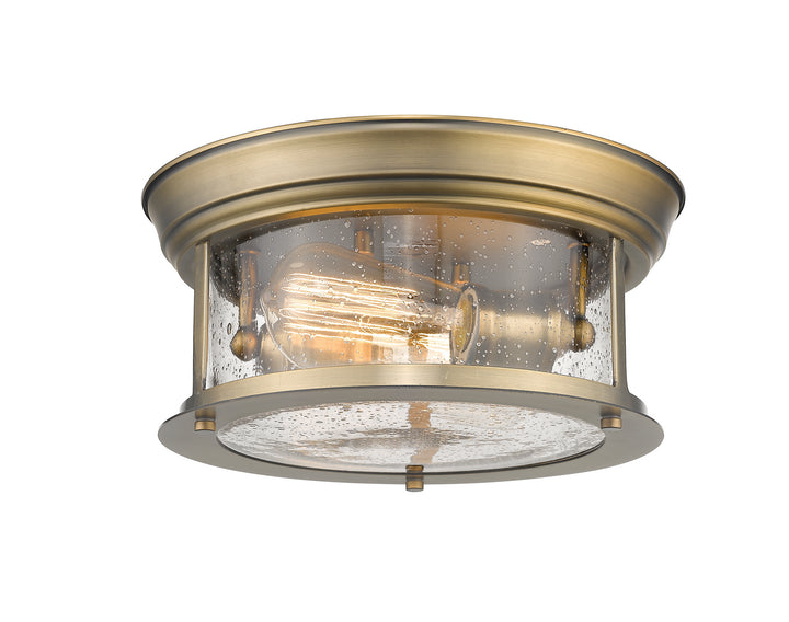 Z-Lite Canada - 727F10-HBR - Two Light Flush Mount - Sonna - Heritage Brass