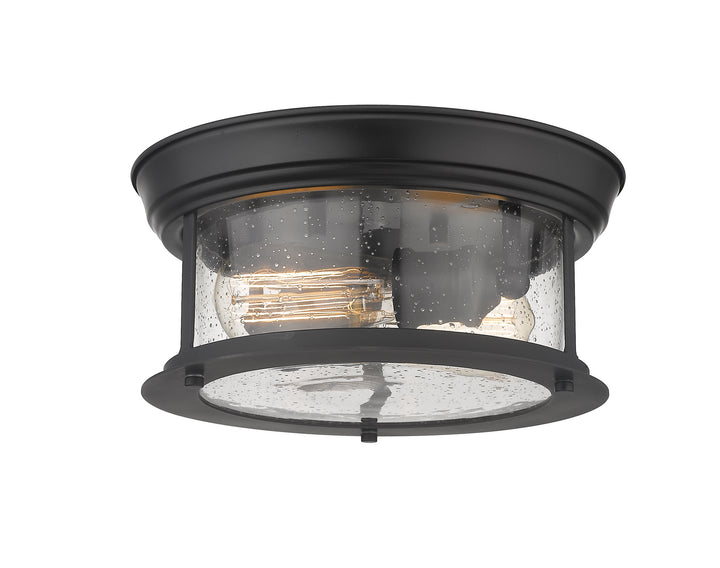 Sonna Two Light Flush Mount in Matte Black - available from The Lighting Shoppe, trusted by Canadian homeowners