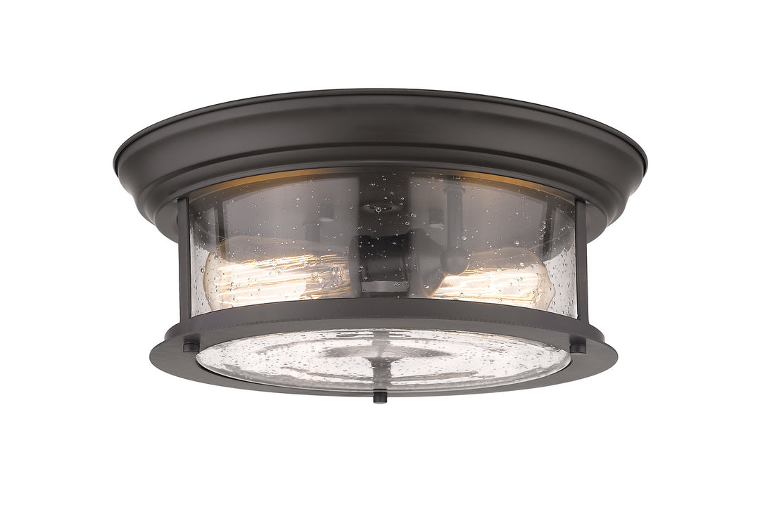 Sonna Two Light Flush Mount in Bronze - available from The Lighting Shoppe, trusted by Canadian homeowners