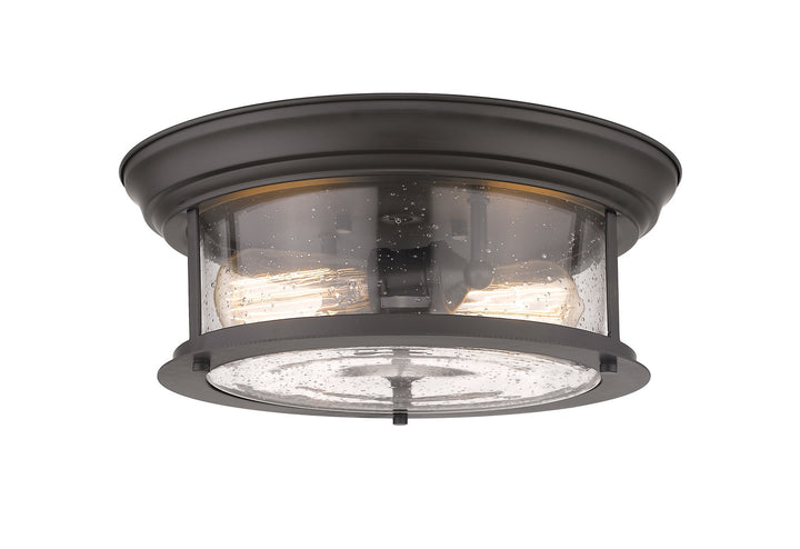 Sonna Two Light Flush Mount in Bronze - available from The Lighting Shoppe, trusted by Canadian homeowners