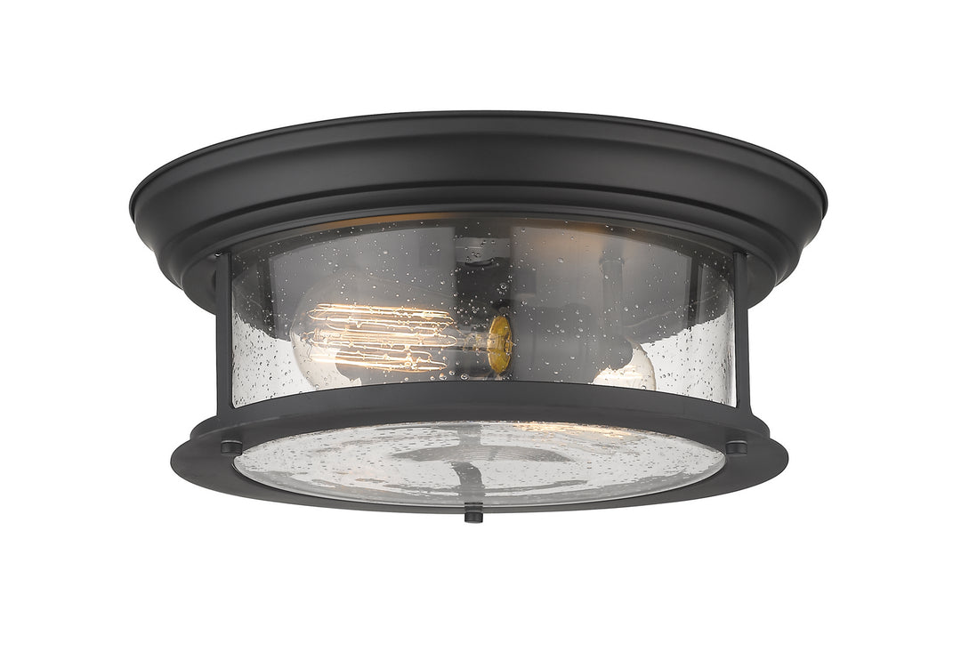 Sonna Two Light Flush Mount in Matte Black - available from The Lighting Shoppe, trusted by Canadian homeowners