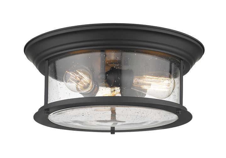 Sonna Three Light Flush Mount in Matte Black - available from The Lighting Shoppe, trusted by Canadian homeowners