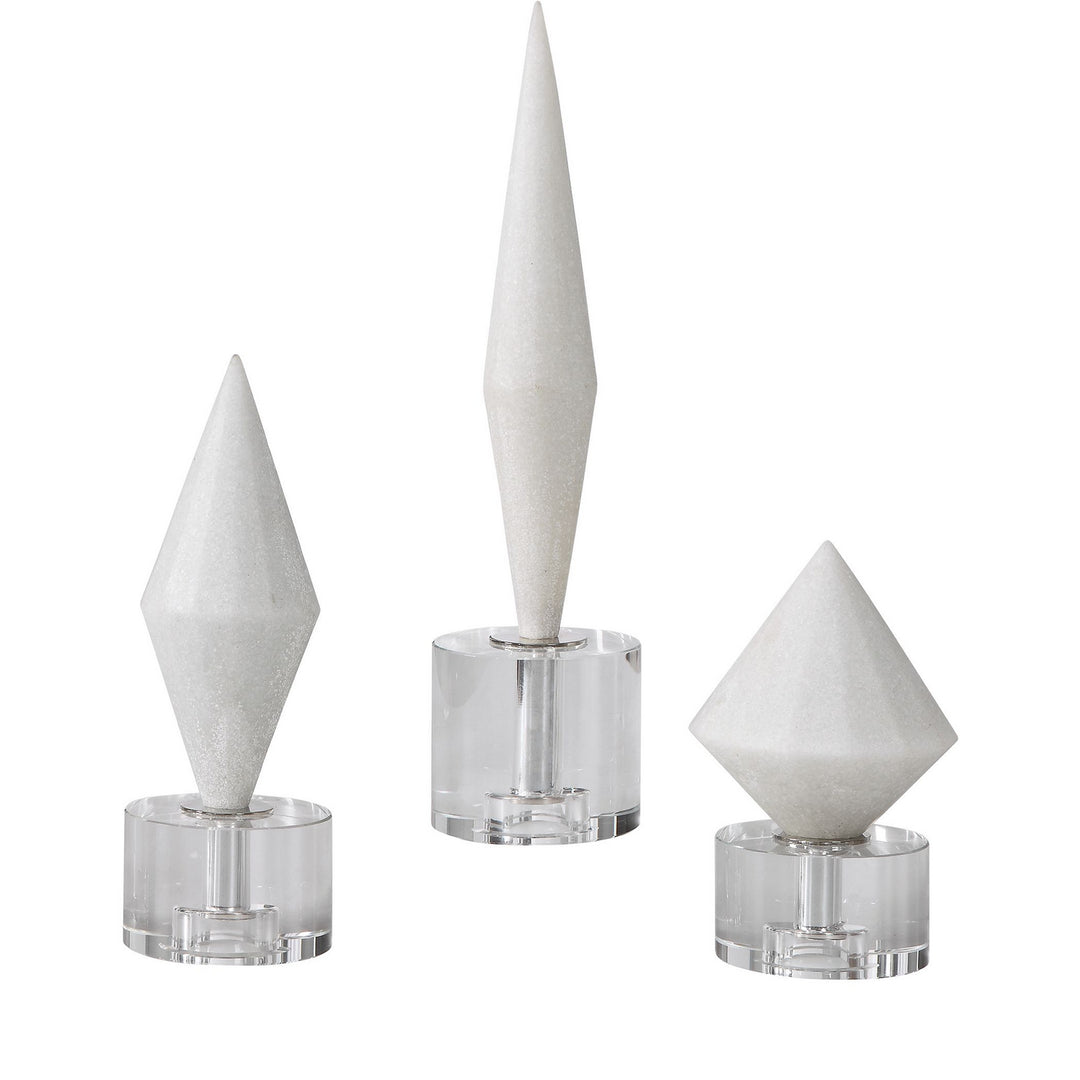 Alize Sculptures S/3 in White - available from The Lighting Shoppe, trusted by Canadian homeowners