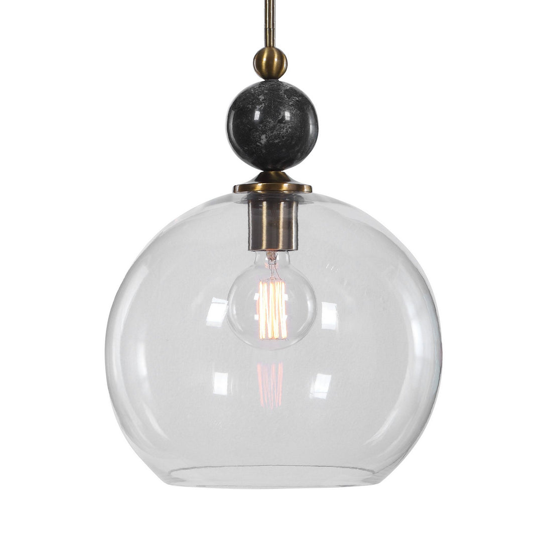 Mendota One Light Pendant in Oxidized Aged Brass - available from The Lighting Shoppe, trusted by Canadian homeowners
