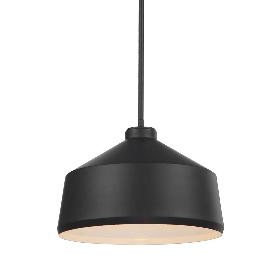 Holgate One Light Pendant in Matte Black - available from The Lighting Shoppe, trusted by Canadian homeowners