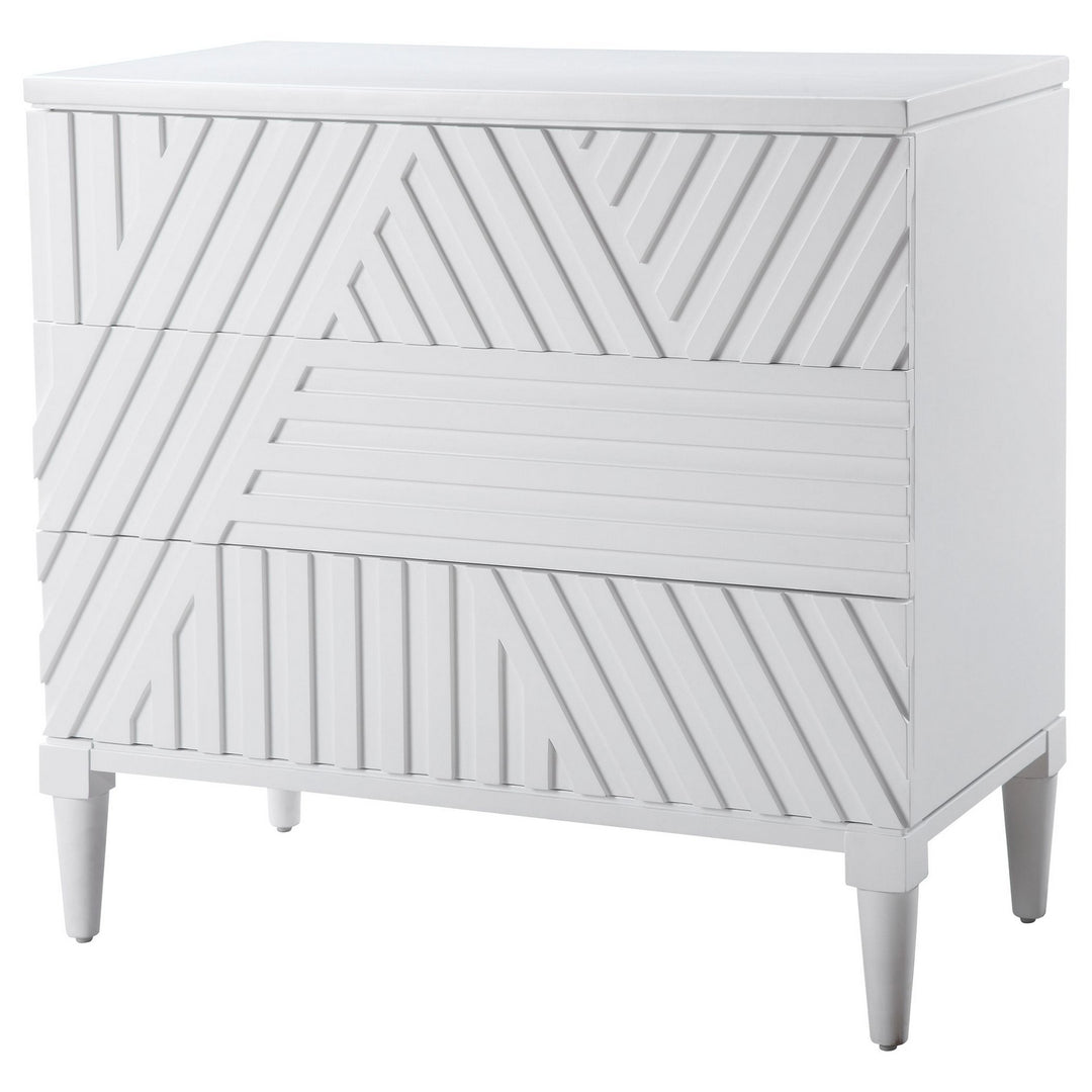 Colby Drawer Chest in White - available from The Lighting Shoppe, trusted by Canadian homeowners