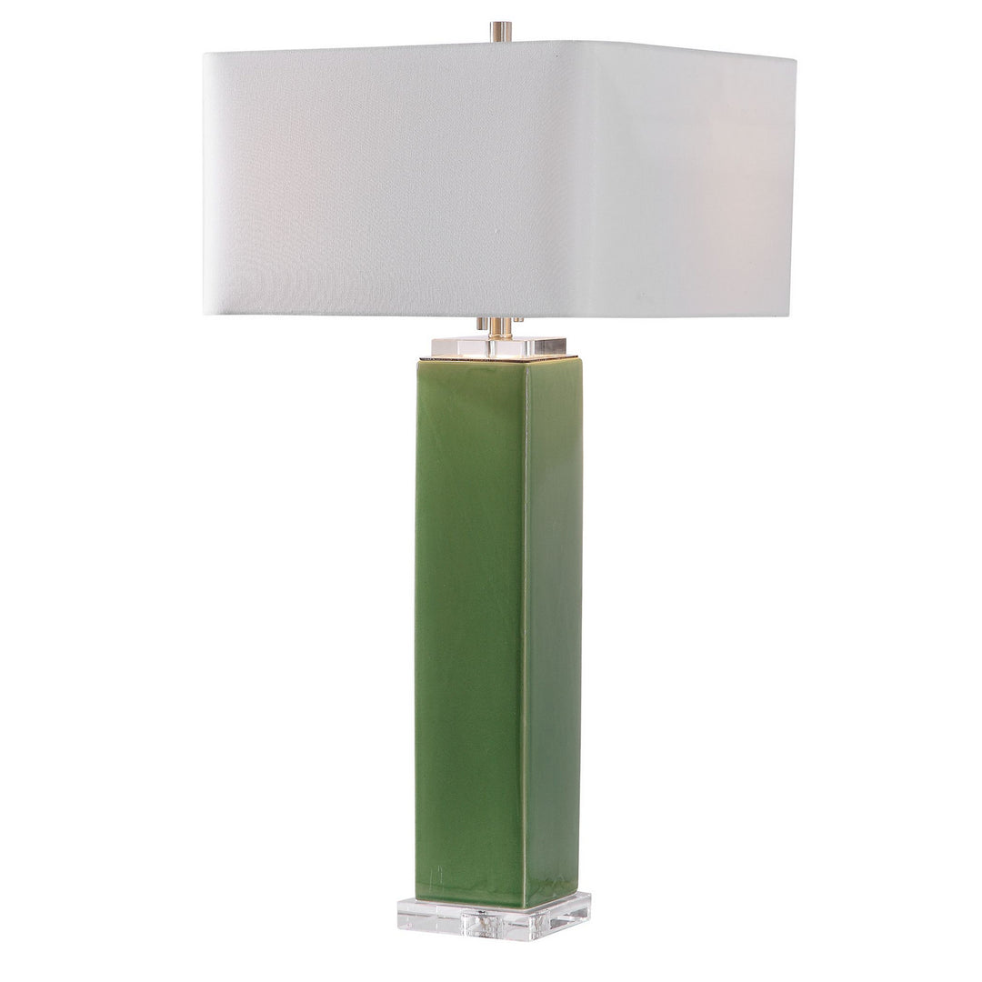 Aneeza Two Light Table Lamp in Brushed Nickel - available from The Lighting Shoppe, trusted by Canadian homeowners