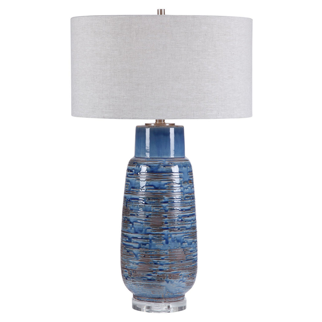 Magellan One Light Table Lamp in Brushed Nickel - available from The Lighting Shoppe, trusted by Canadian homeowners