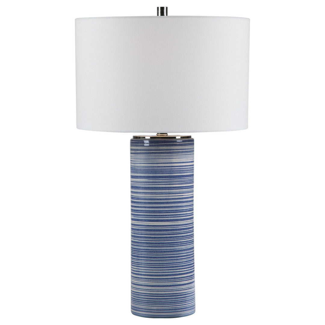 Montauk One Light Table Lamp in Polished Nickel - available from The Lighting Shoppe, trusted by Canadian homeowners