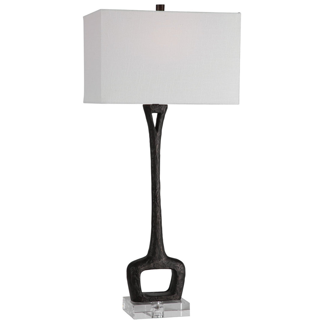 Darbie One Light Table Lamp in Aged Black - available from The Lighting Shoppe, trusted by Canadian homeowners