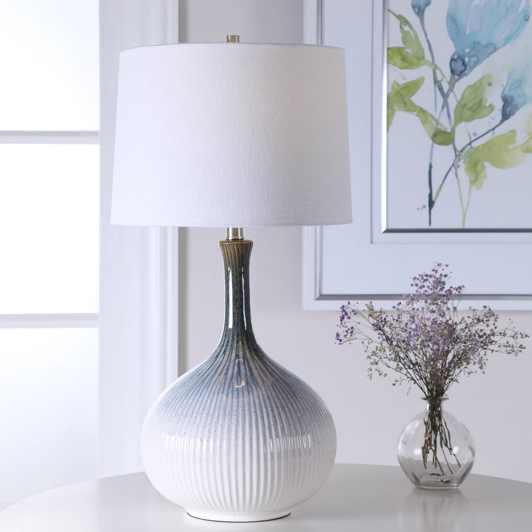 Eichler One Light Table Lamp in Brushed Nickel - available from The Lighting Shoppe, trusted by Canadian homeowners