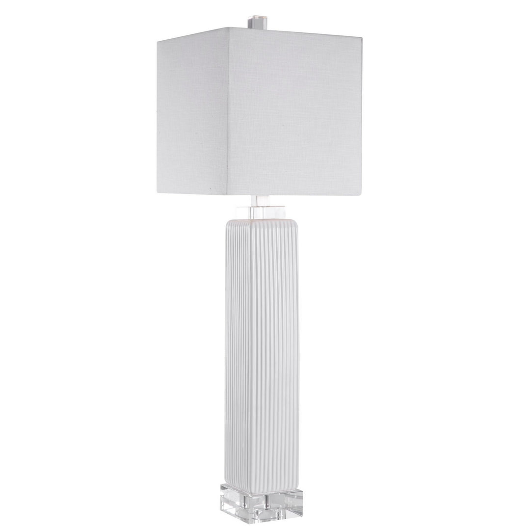 Bennett One Light Buffet Lamp in Brushed Nickel - available from The Lighting Shoppe, trusted by Canadian homeowners