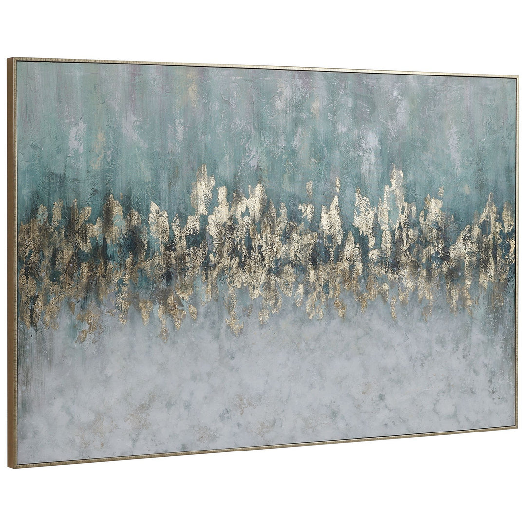 Divide Hand Painted Art in Gold - available from The Lighting Shoppe, trusted by Canadian homeowners