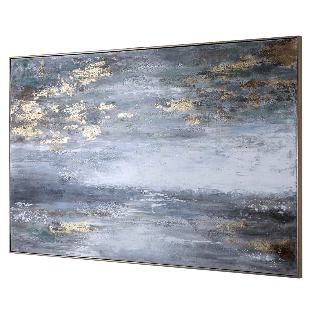 Dawn To Dusk Hand Painted Art in Gold - available from The Lighting Shoppe, trusted by Canadian homeowners