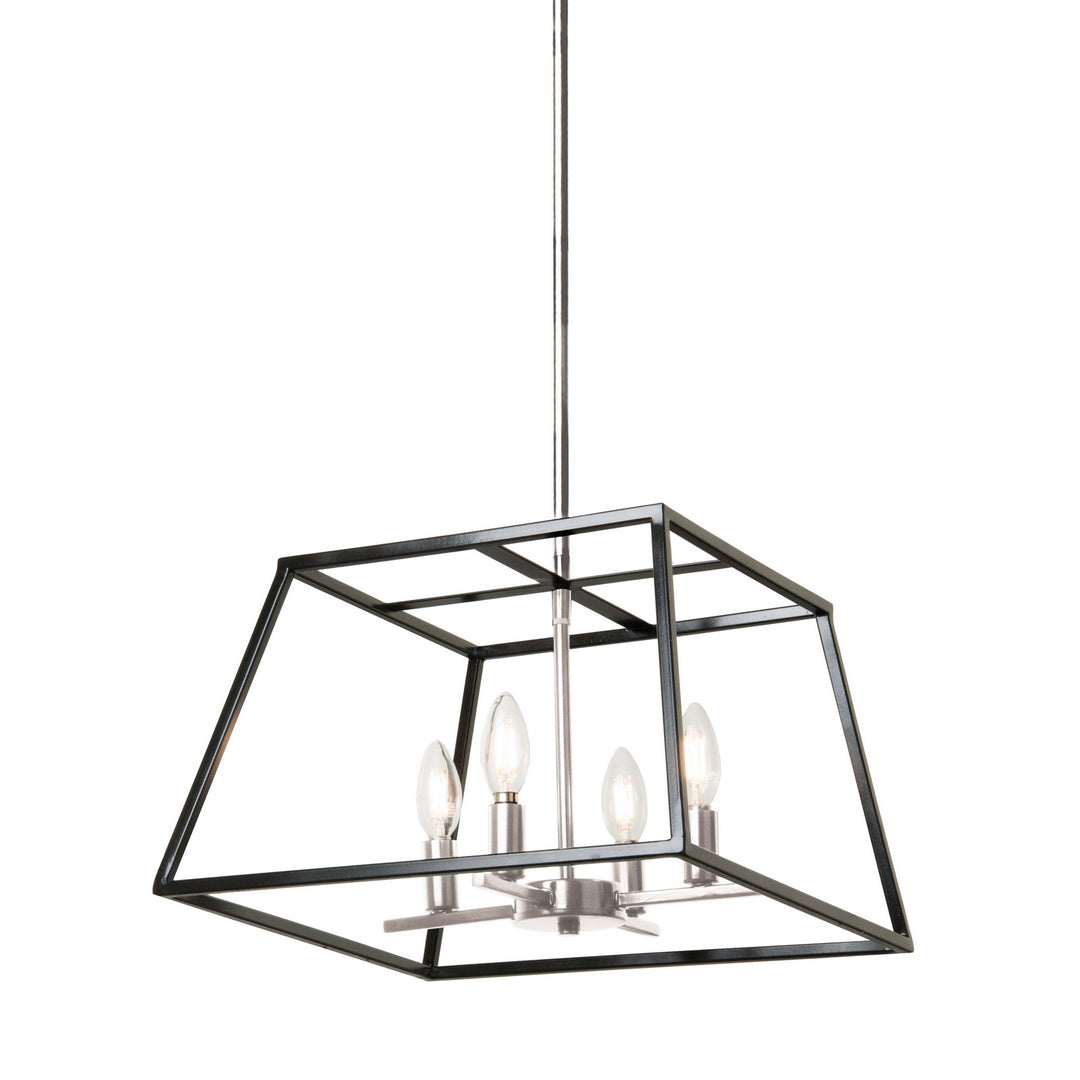 DVI Canada - DVP30006SN+GR - Four Light Pendant - Laurentian - Satin Nickel And Graphite
