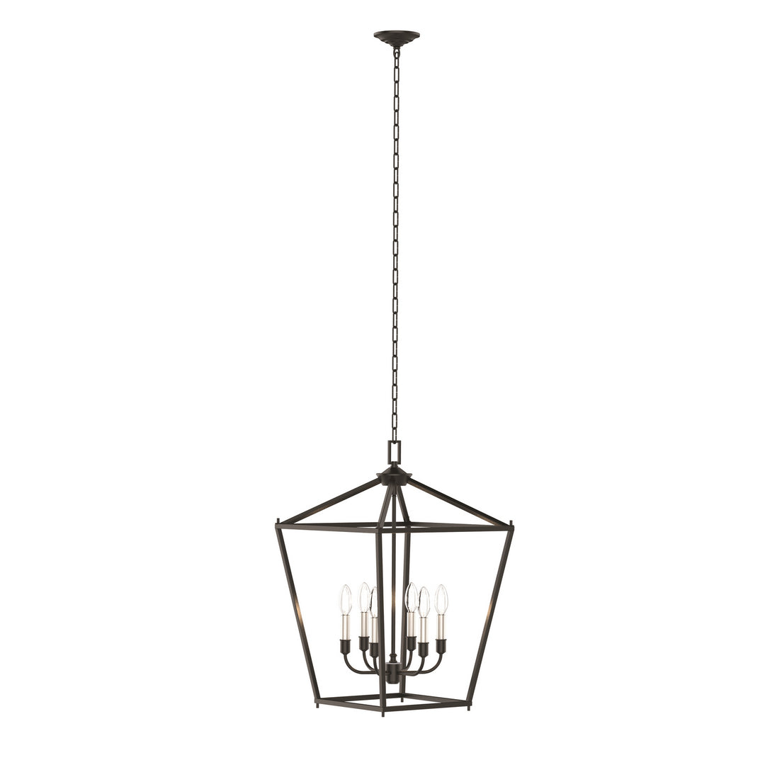 DVI Canada - DVP30148MF+GR - Six Light Foyer Pendant - Lundy'S Lane - Multiple Finishes And Graphite