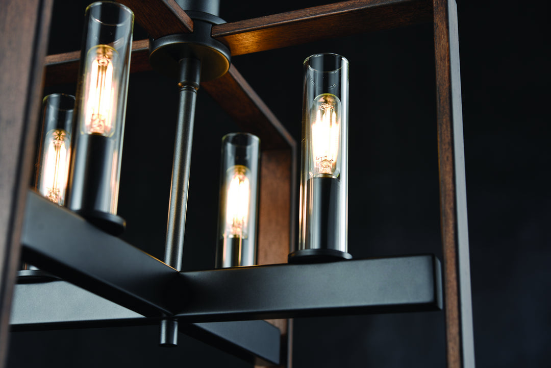 DVI Canada - DVP30211GR+IW-CL - Four Light Semi-Flush Mount - Blairmore - Ironwood On Metal And Graphite