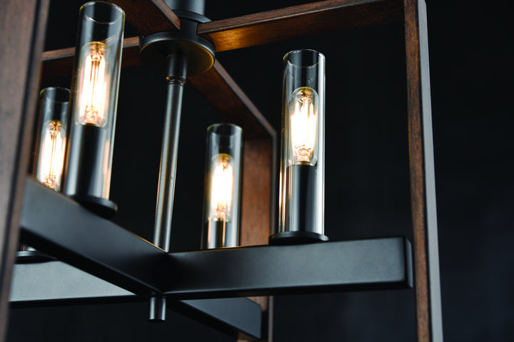 DVI Canada - DVP30211GR+IW-CL - Four Light Semi-Flush Mount - Blairmore - Ironwood On Metal And Graphite