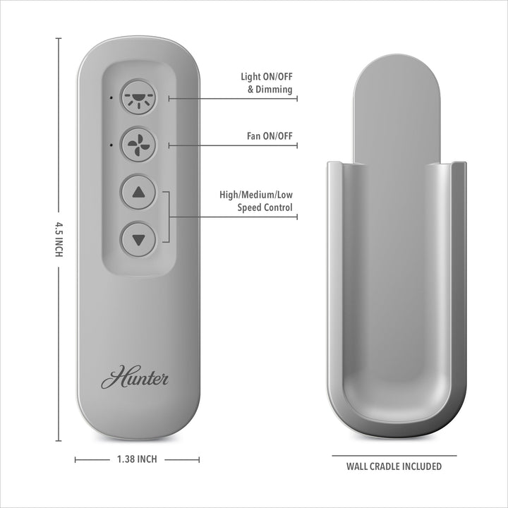 Universal Fan-Light Remote Control with Receiver Hunter Fan Canada