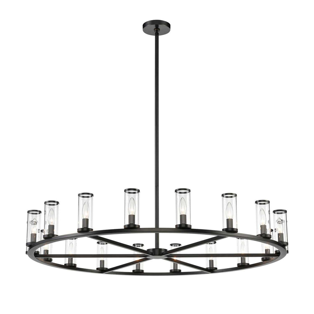 Alora Canada - CH309018UBCG - 18 Light Chandelier - Revolve - Clear Glass/Urban Bronze