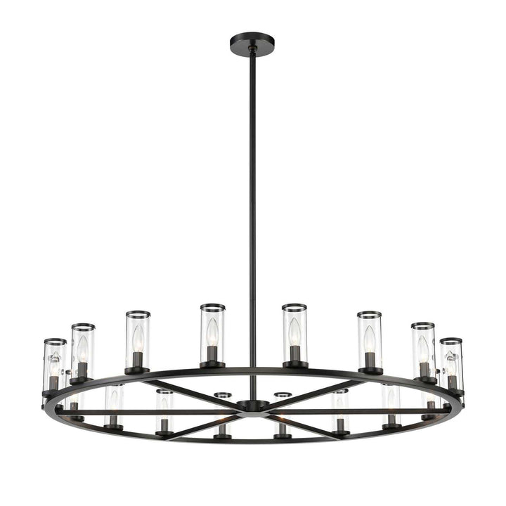 Alora Canada - CH309018UBCG - 18 Light Chandelier - Revolve - Clear Glass/Urban Bronze