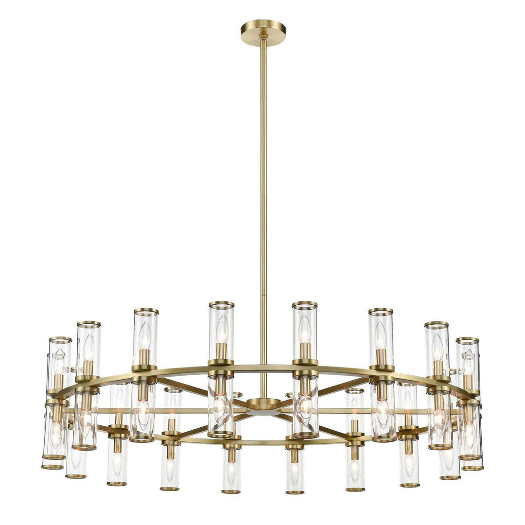 Alora Canada - CH309036NBCG - 36 Light Chandelier - Revolve - Clear Glass/Natural Brass
