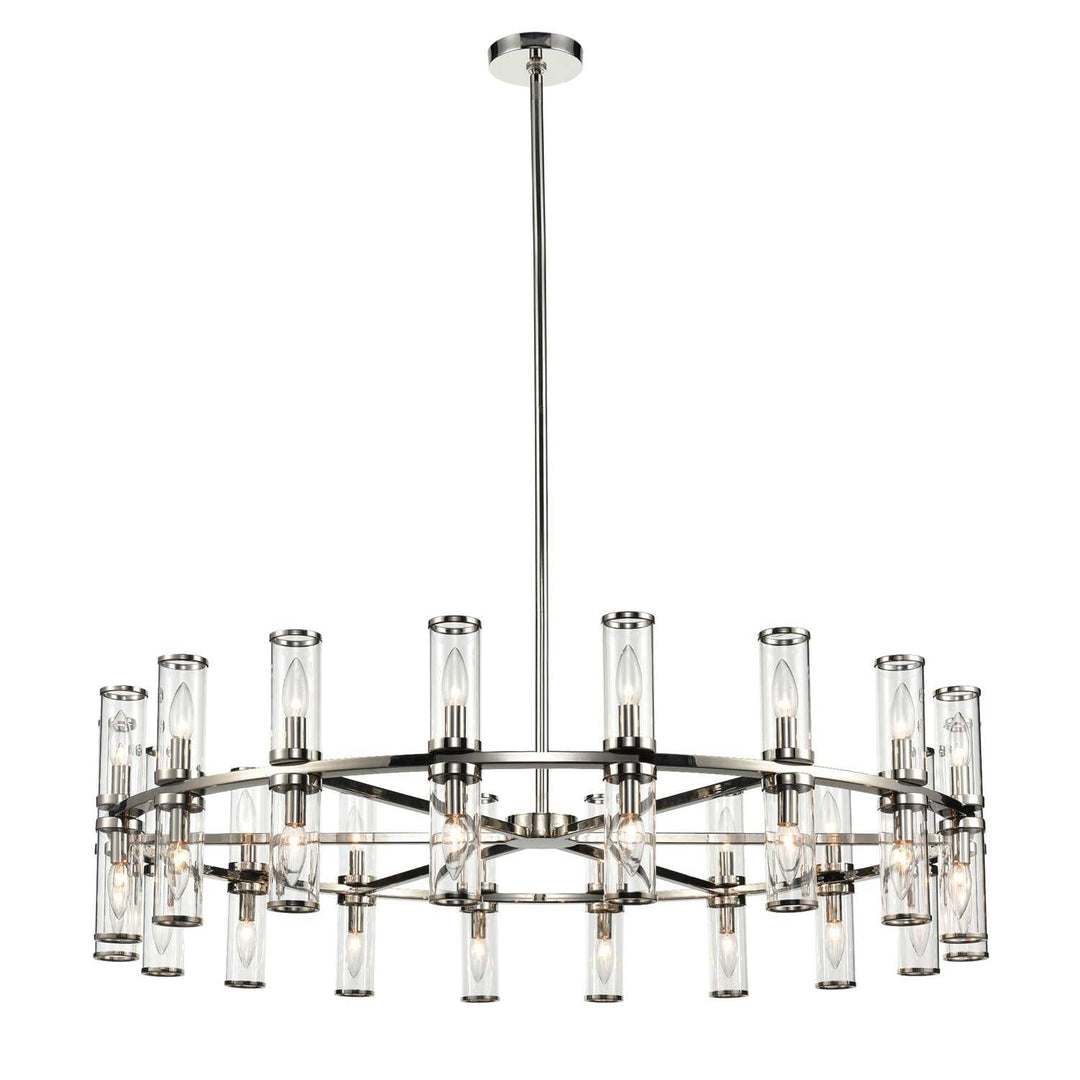 Alora Canada - CH309036PNCG - 36 Light Chandelier - Revolve - Clear Glass/Polished Nickel