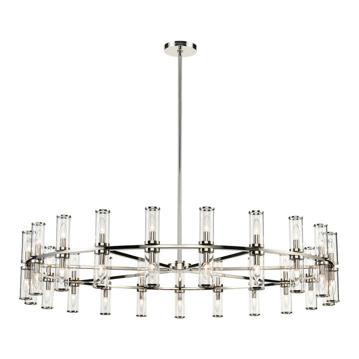Alora Canada - CH309042PNCG - 42 Light Chandelier - Revolve - Clear Glass/Polished Nickel
