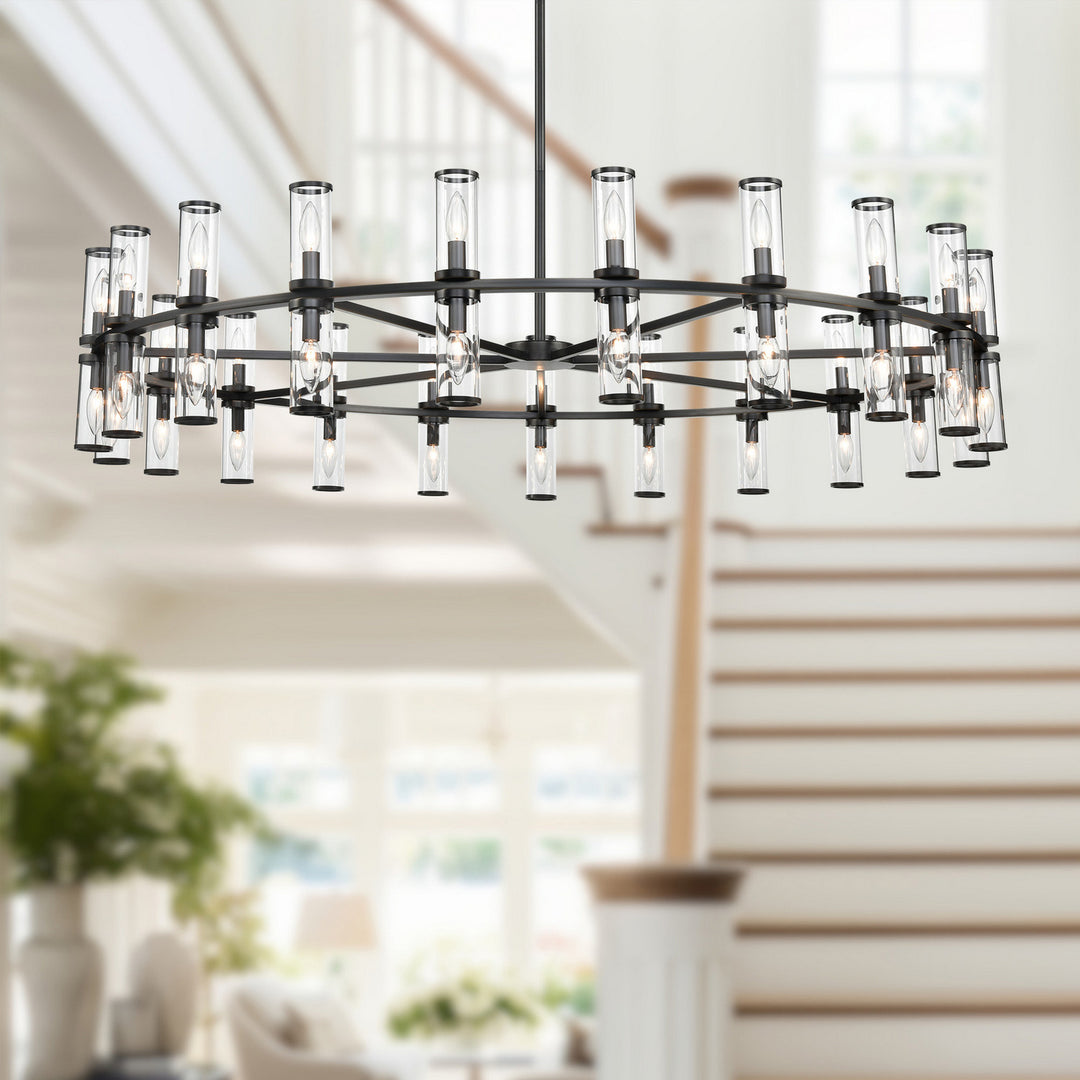 Alora Canada - CH309042UBCG - 42 Light Chandelier - Revolve - Clear Glass/Urban Bronze