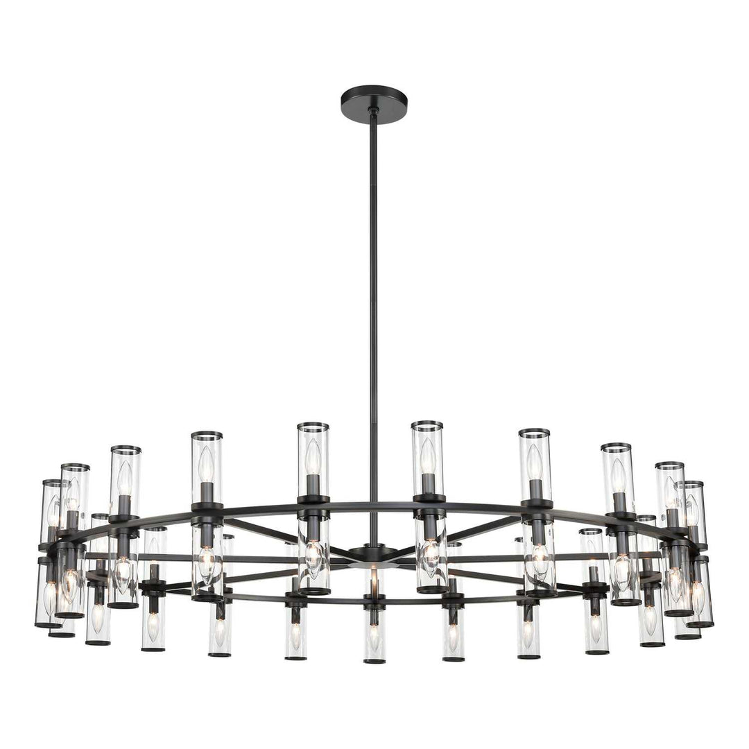 Alora Canada - CH309042UBCG - 42 Light Chandelier - Revolve - Clear Glass/Urban Bronze