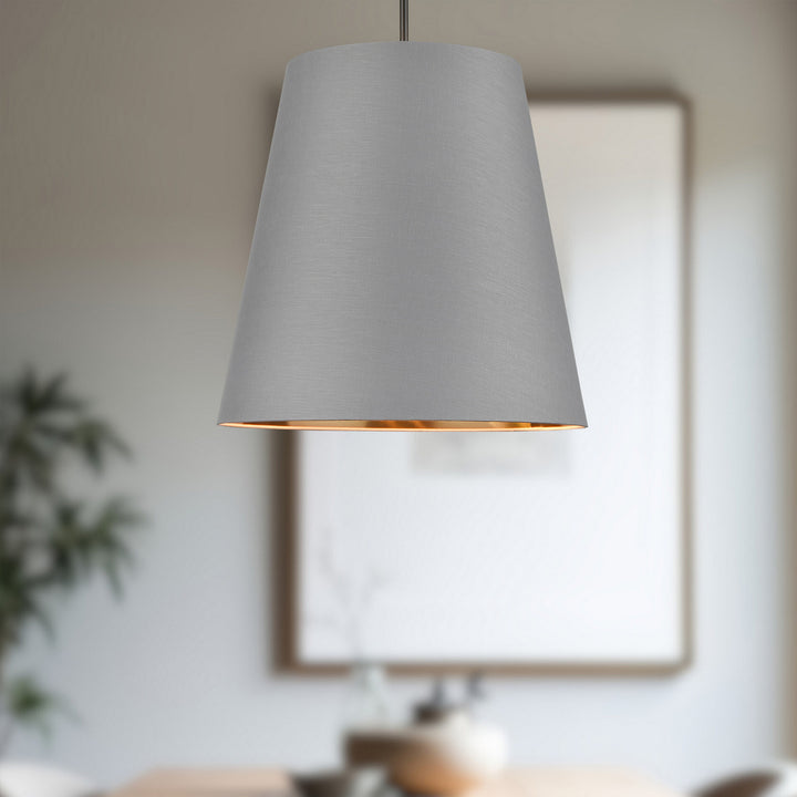 Alora Canada - PD311025UBGG - Three Light Pendant - Calor - Gray Linen With Gold Parchment/Urban Bronze
