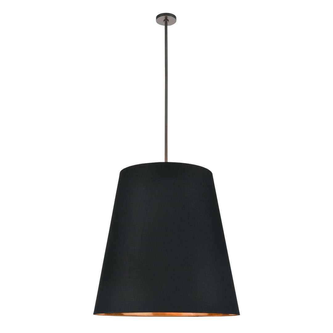 Alora Canada - PD311030UBBG - Three Light Pendant - Calor - Urban Bronze/Black Linen With Gold Parchment