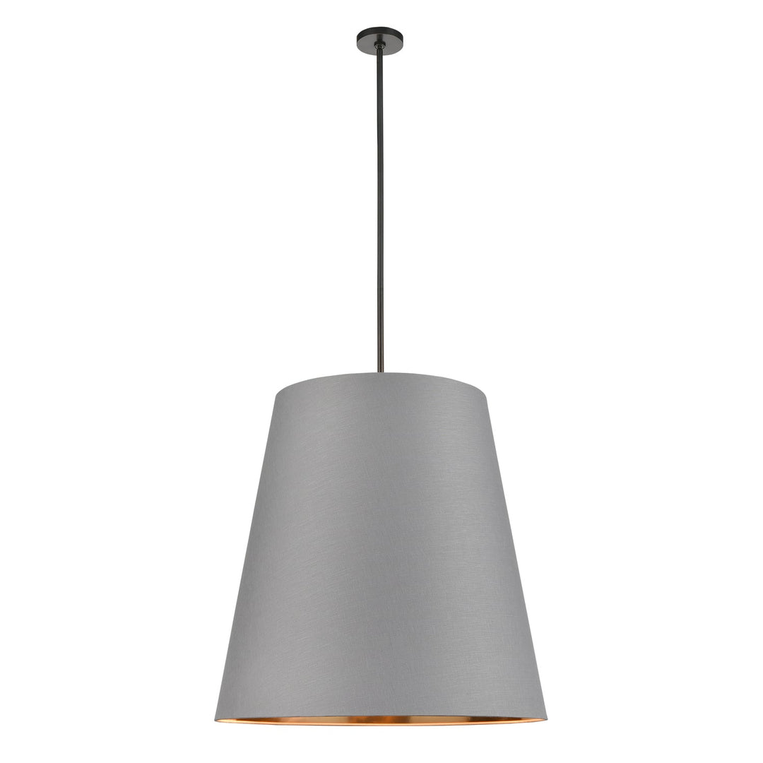 Alora Canada - PD311030UBGG - Three Light Pendant - Calor - Gray Linen Withgold Parchmen/Urban Bronze