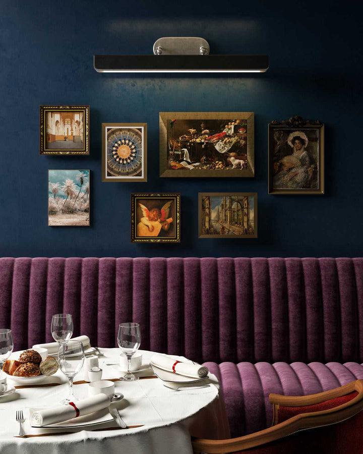 Alora Canada - PL307931ANTL - LED Wall Sconce - Valise Picture - Aged Nickel/Tuxedo Leather