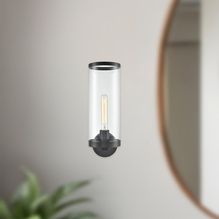 Alora Canada - WV311601UBCG - One Light Bathroom Fixture - Revolve II - Clear Glass/Urban Bronze