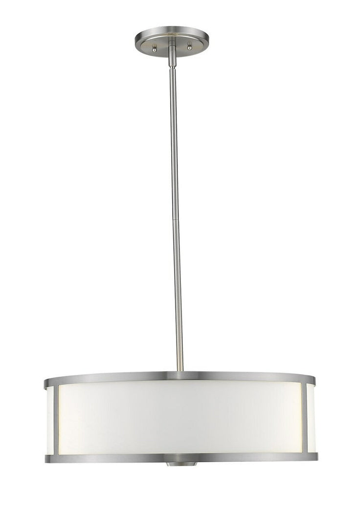 Panderio 3-Light 20" Nickel Pendant By Mirage Lighting Mirage Lighting Group