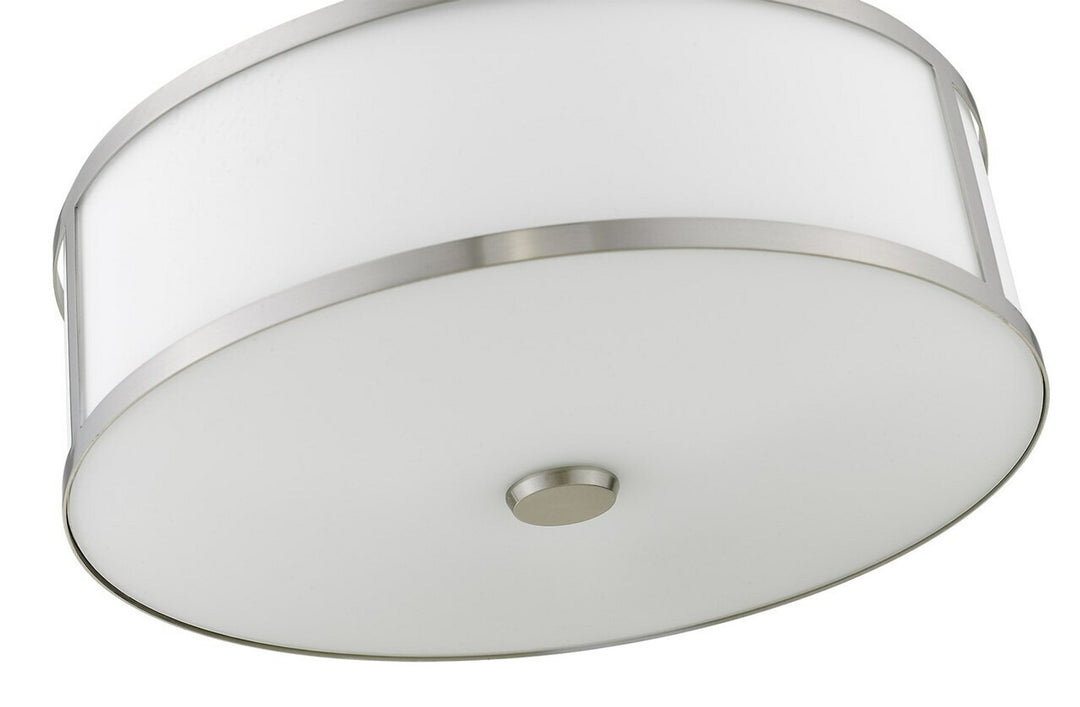 Pandeiro 3-Light 20" Nickel Pendant By Mirage Lighting