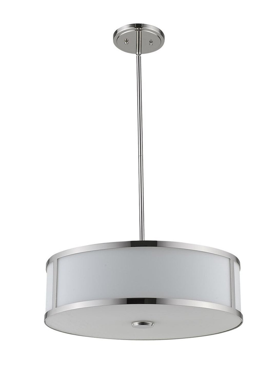 Pandeiro 3-Light 20" Nickel Pendant By Mirage Lighting