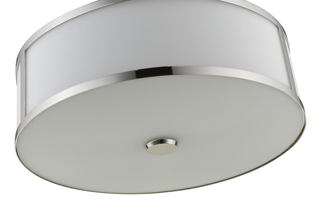 Pandeiro 3-Light 20" Nickel Pendant By Mirage Lighting