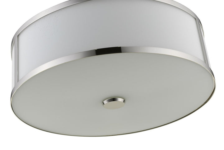 Pandeiro 3-Light 20" Nickel Pendant By Mirage Lighting