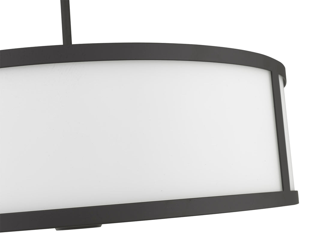 Pandeiro 3-Light 20" Nickel Pendant By Mirage Lighting