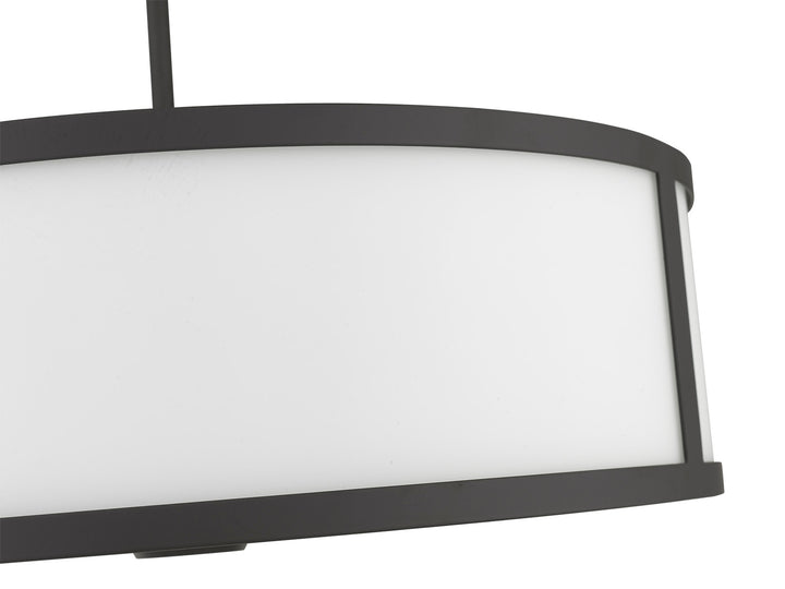 Pandeiro 3-Light 20" Nickel Pendant By Mirage Lighting