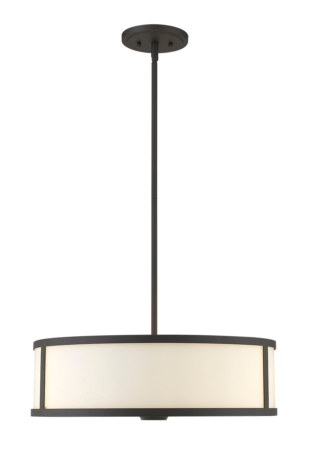 Pandeiro 3-Light 20" Nickel Pendant By Mirage Lighting