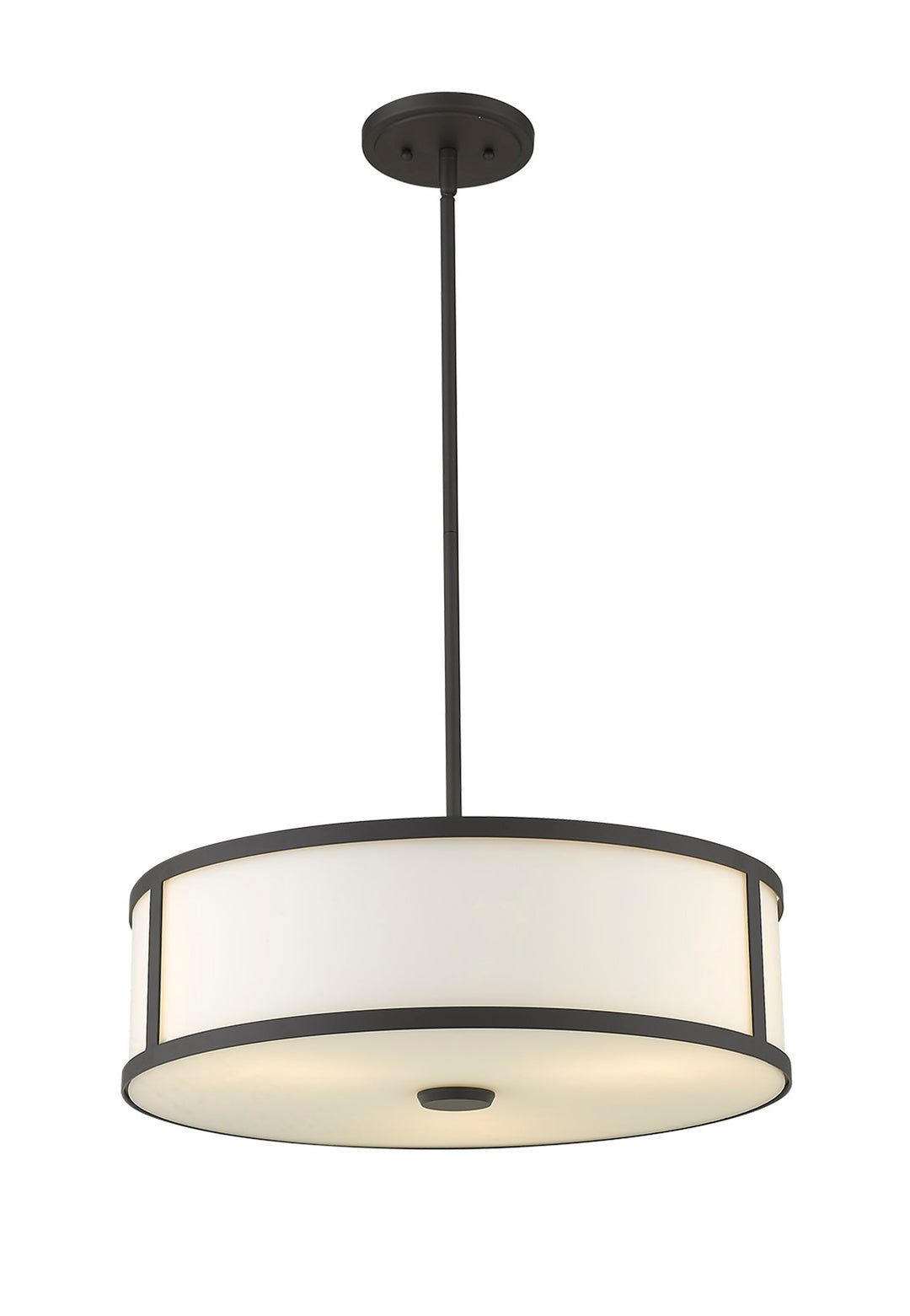 Pandeiro 3-Light 20" Nickel Pendant By Mirage Lighting