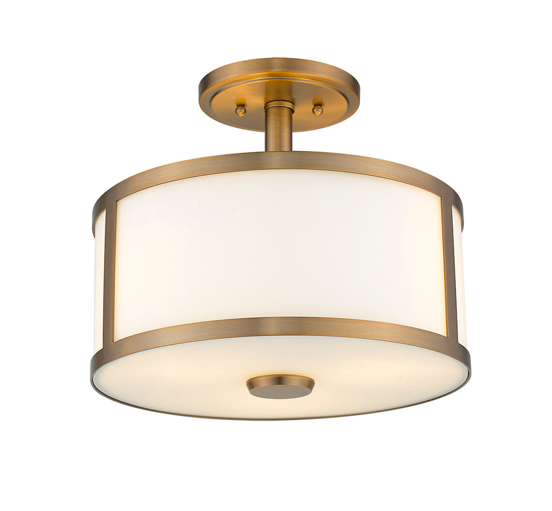 Panderio 3-Light 13" Semi Flush Mount By Mirage Lighting