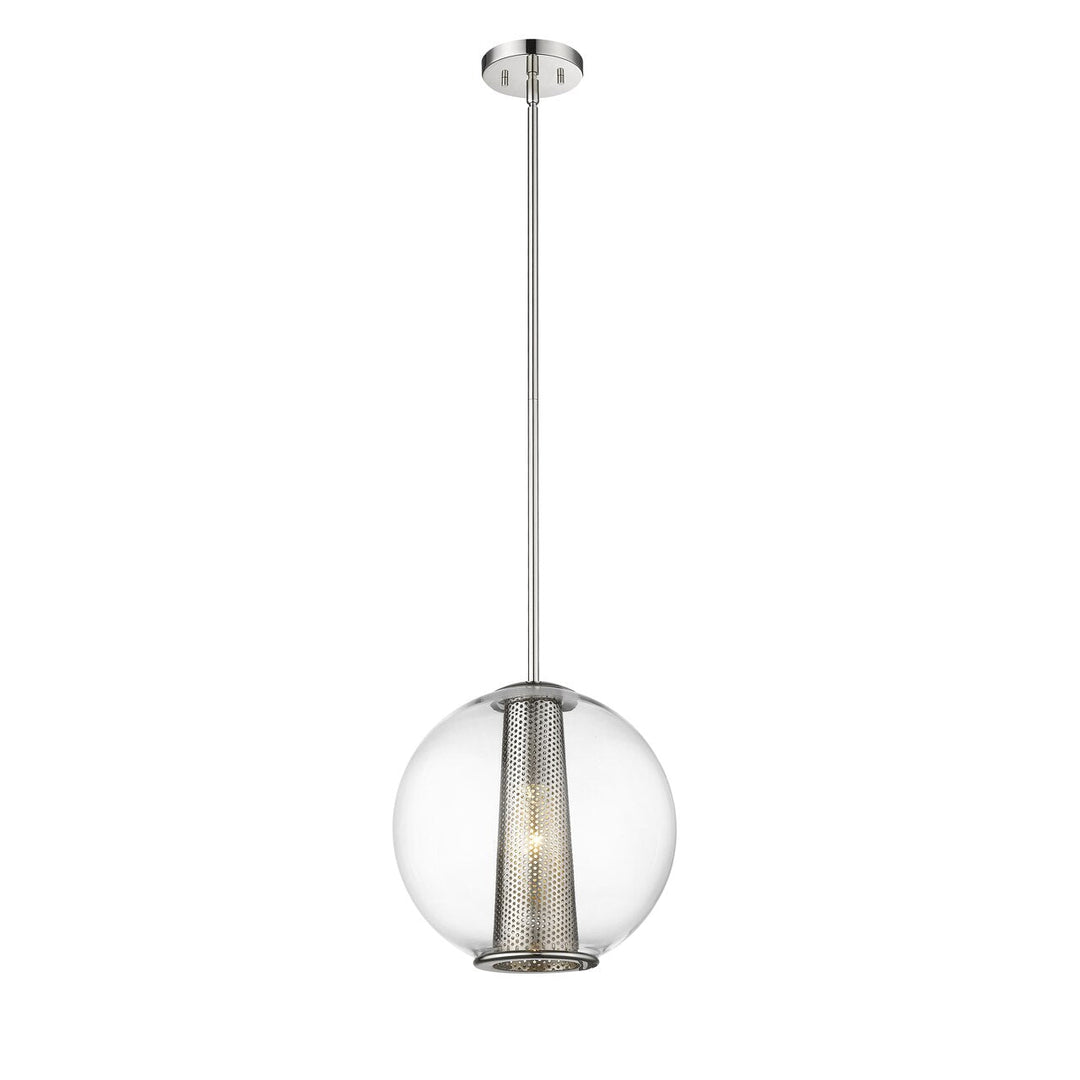 Cone 1-Light Pendant Polished Nickel Mirage Lighting Group