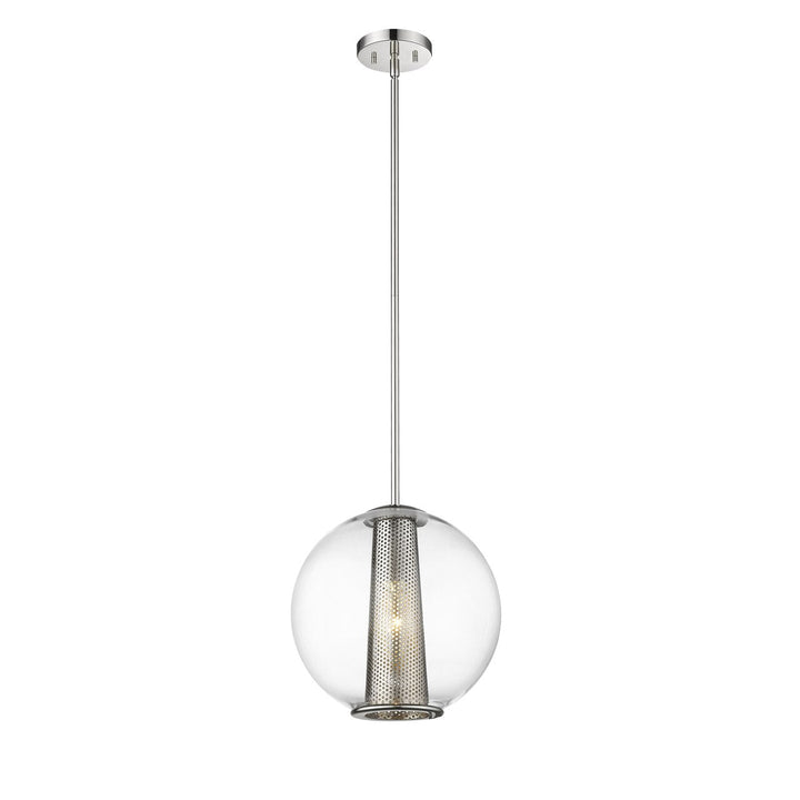 Cone 1-Light Pendant Polished Nickel Mirage Lighting Group