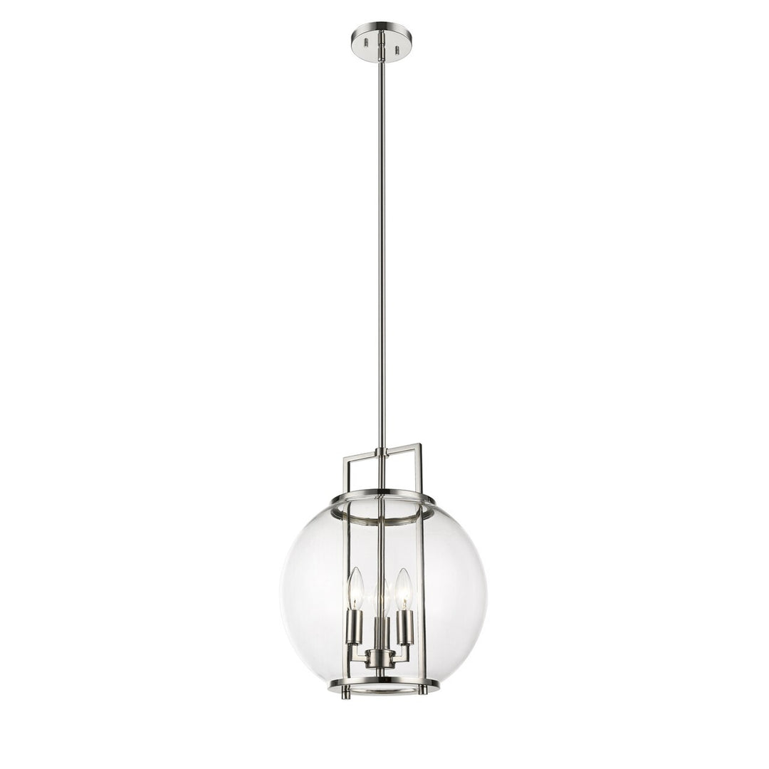 Orbem 3-Light 14" Polished Nickel Pendant